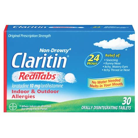 Buy Claritin RediTabs 24 Hour y Medicine, Non-Drowsy Prescription Strength y , Loratadine ...