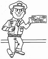 Post Office Coloring Pages For Kids Sketch Page sketch template