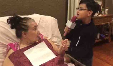 WATCH: Alonzo Muhlach sings a touching song for his Lola Amalia Fuentes – ShowBiz Chika