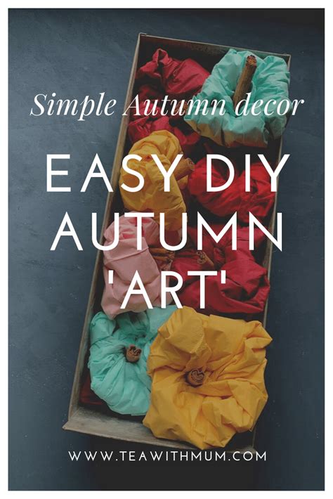 Fall deco: Easy DIY Autumn art to make with kids