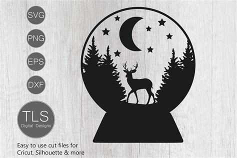 Snow Globe SVG, Deer SVG, Christmas SVG, Snow Globe cricut (376499 ...