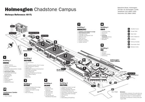 Holmesglen Chadstone Campus: Melways Reference: 69 F1 | PDF