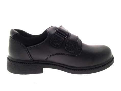 Kids Boys Black Leather School Shoes Lace Up Slip On Sports Trainers Size UK 8-6 | eBay