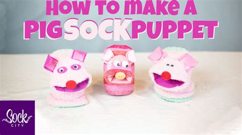 Make a Pig Sock Puppet | Three Little Pigs & Big Bad Wolf Puppet Show – Sock City