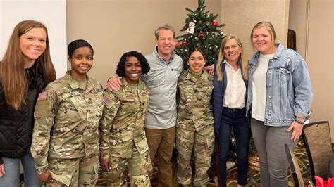 Georgia Governor Brian Kemp in Texas visiting Ga National Guard ...