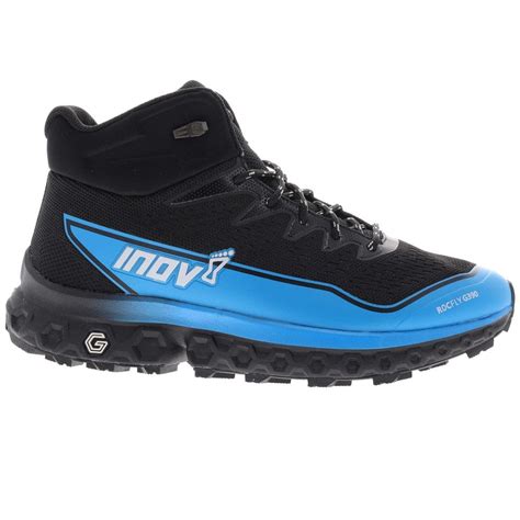 RocFly G 390 Mens Cushioned Hiking Boots Black/Blue - Shoes from Northern Runner UK