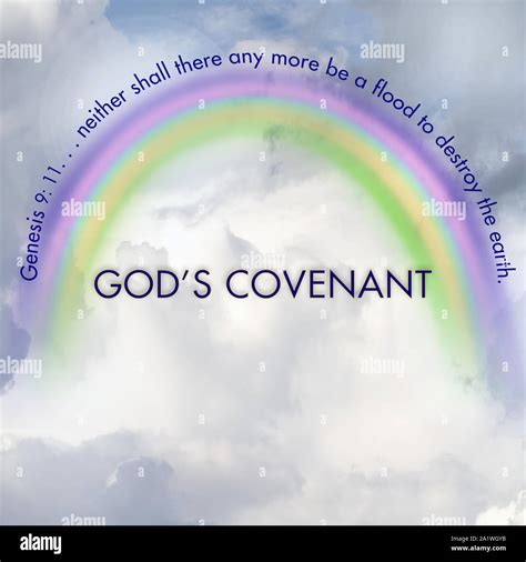 Background with God's Covenant, rainbow with Bible Verse over top of ...