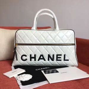 Chanel travel bag, Luxury, Bags & Wallets on Carousell