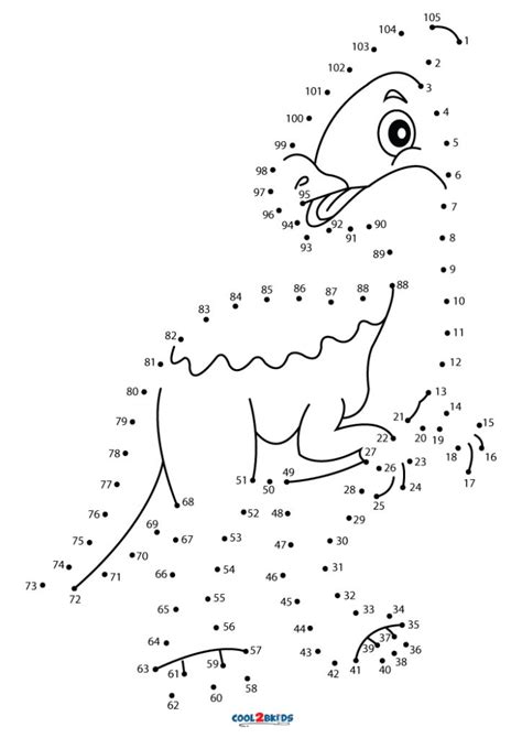 Free Printable Dinosaur Connect the Dots