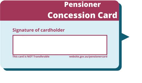 Concession Cards - Retirement Essentials