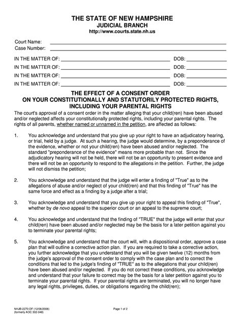 The Effect of a Consent Order on Your Constitutionally and Statutorily Protected Rights ...