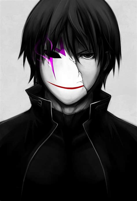 HD wallpaper: anime boys, Darker than Black, selective coloring, Hei, mask | Wallpaper Flare