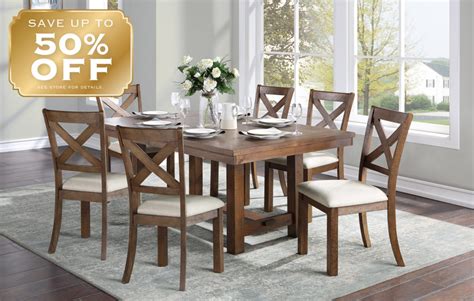 Transitional Brown Dining Room - Arrow Furniture