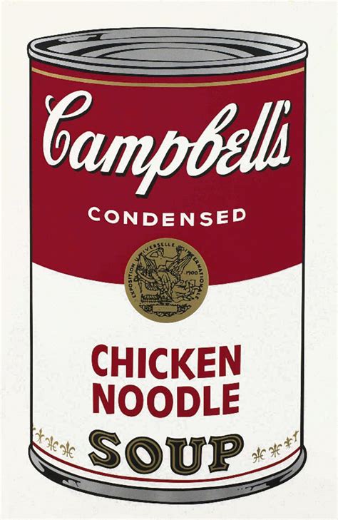 Andy Warhol, Chicken Noodle Soup, Campbell’s Soup I, Screen Print (S)