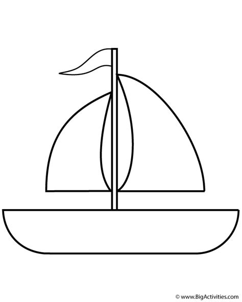 Sailboat Coloring Pages