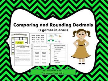 Comparing and Rounding Decimals Games by The Inspired Counselor | TpT