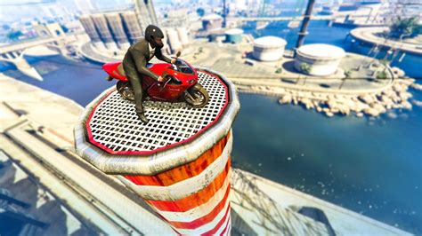 AMAZING MOTORBIKE STUNTS! - (GTA 5 Stunts & Fails) - Episode 100! - YouTube