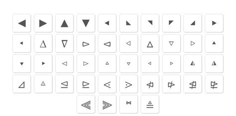 triangle symbols | Triangle symbol, Cool text symbols, Cool symbols