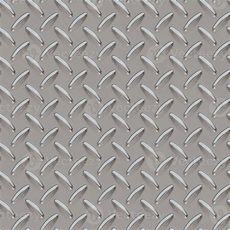 Metal flooring seamless pattern. Steel diamond plate, industry iron floor texture background ...