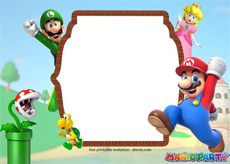 Printable Super Mario Birthday Party