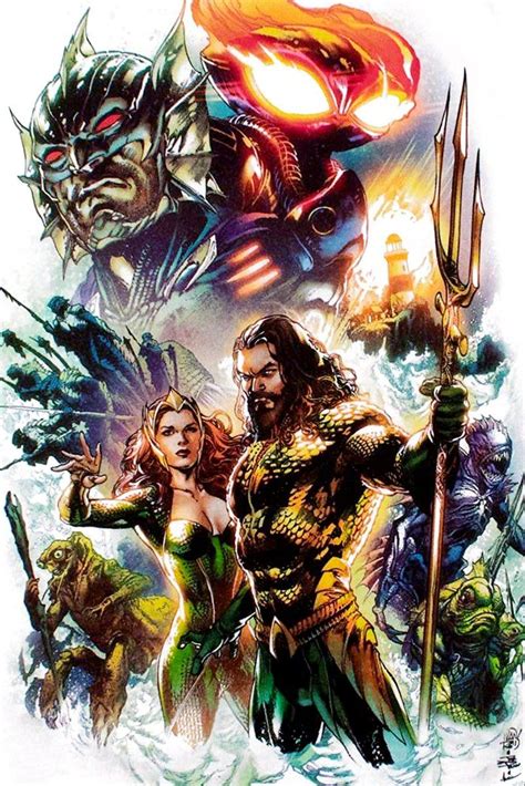 Aquaman Movie concept poster art (lo-res) #NYCC #Aquaman | Dc コミックアート ...