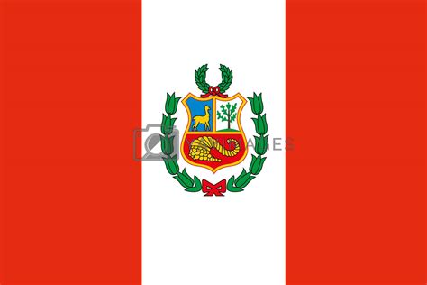 Illustrated Drawing of the flag of Peru by DragonEyeMedia Vectors ...