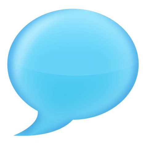 Chat Bubble Blue transparent PNG - StickPNG