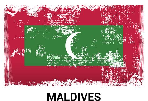 Maldives flag design vector 13304211 Vector Art at Vecteezy