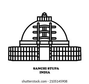 Sanchi Stupa Diagram