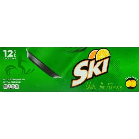 SKI Citrus Soda Soft Drink, 12 Fl Oz, 12 Pack Cans - Walmart.com