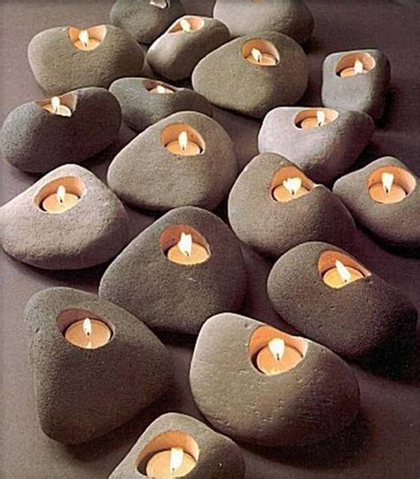 47 Cool DIY Candle And Candle Holder Ideas | Piedras de playa ...