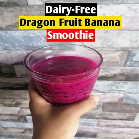 Dairy-Free Dragon Fruit Banana Smoothie - Delishably