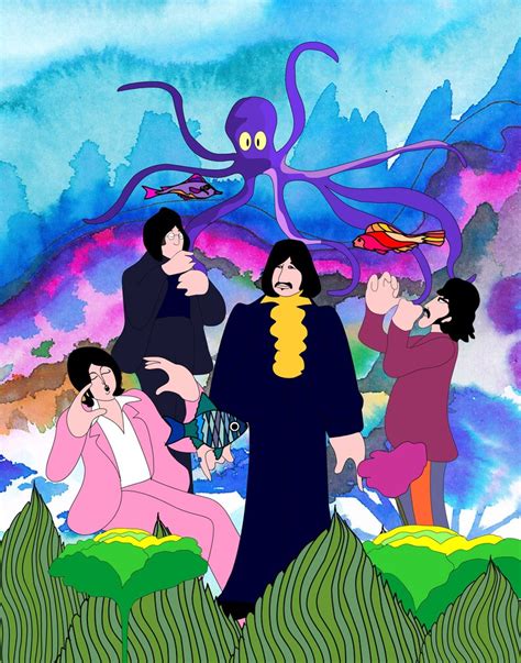 Beatles Octopus's Garden Greetings Card | Etsy