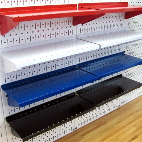 Wall Control ASM-SH-1606 R Deep Pegboard Shelf Assembly for Wall Control Pegboard Only, 6", Red ...