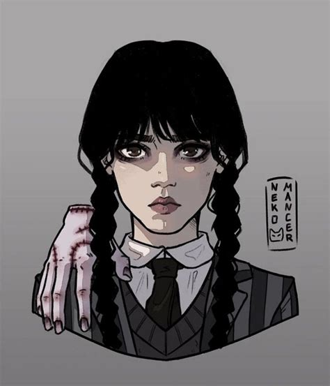 Inktober 05 wednesday addams by c yen on deviantart – Artofit