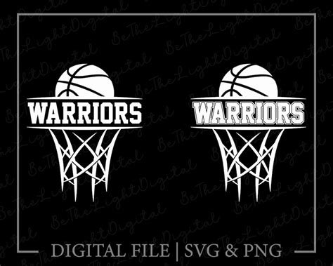 Warriors Basketball Svg Team Spirit Svg Mascot Svg Digital - Etsy