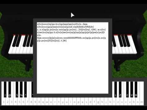 Piano Sheet Easy Roblox