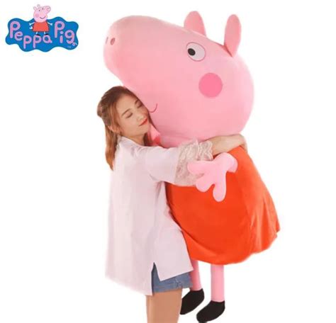 2018 hot 81cm 32'' Genuine Peppa Pig very big size Plush Toys Peppa Stuffed Kids gift cartoon ...