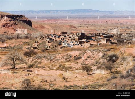 USA, Arizona, Navajo Reservation. Upper Moenkopi, a self-governing village on the Hopi ...