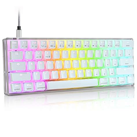 Buy Guffercty kred GK61 60% RGB Gaming Keyboard Mechanical 60 Percent SK61 Hot Swappable with ...