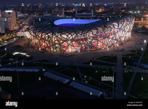 Night View Of National Stadium,Beijing,China Stock Photo - Alamy