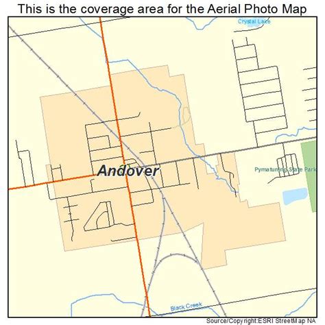 Aerial Photography Map of Andover, OH Ohio