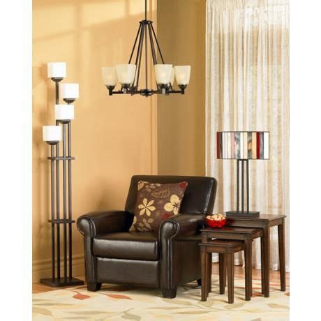 Light Tree Four Light Bronze Torchiere Floor Lamp Tiffany Style Table Lamps, Floor Standing ...