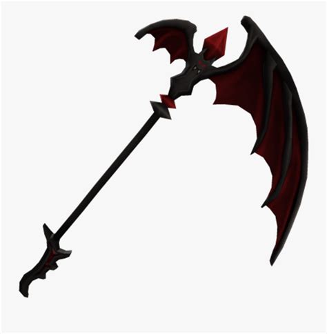 Roblox Red Black Bat Scythe Freetoedit , Free Transparent Clipart - ClipartKey