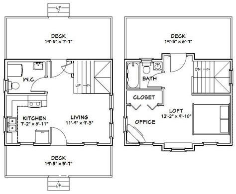 20X20 House Floor Plans - floorplans.click