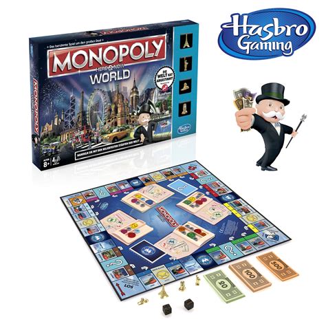 Monopoly World Spiel Brettspiel Top Locations Geld Sammelfiguren ...