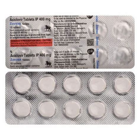 400mg Aciclovir Tablets IP at Rs 129/stripe | Aciclovir Tablet in Surat ...