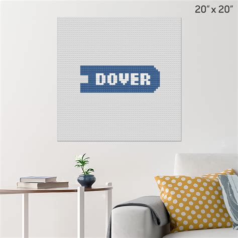 Dover Corporation Logo Wall Poster - Build Your Own with Bricks! - BRIK