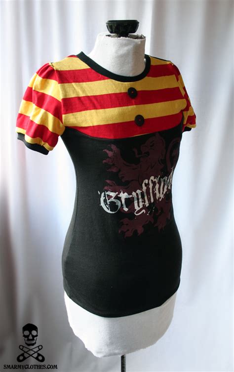 Harry Potter Gryffindor Shirt by smarmy-clothes on DeviantArt