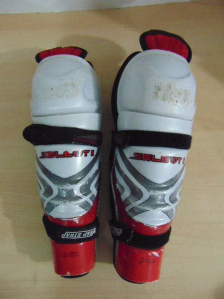 Hockey Shin Pads Child Size 12 inch Bauer Select Minor Marks | KidsStuffCanada